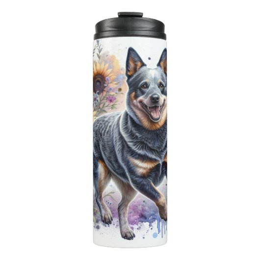 Australischer Rinderhund Thermosbecher (Vorderseite)