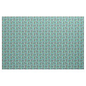 Australischer Rinderhund Türkis-Donuts Stoff (Yard (91,4 cm))