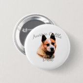 Australischer Rinderhund Vater 2 Button (Vorne & Hinten)