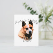 Australischer Rinderhund Vater 2 Postkarte (Stehend Vorderseite)