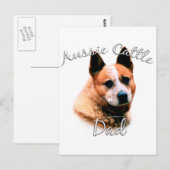Australischer Rinderhund Vater 2 Postkarte (Vorne/Hinten)