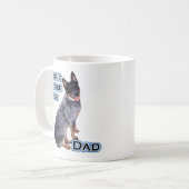 Australischer Rinderhund-Vater 4 Kaffeetasse (Vorderseite Links)