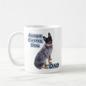 Australischer Rinderhund-Vater 4 Kaffeetasse (Links)