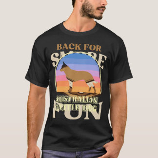 Australischer Rinderhund Vintag Sunset Dog T-Shirt