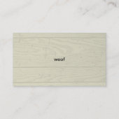 Australischer Rinderhund Visitenkarte (Rückseite)