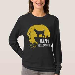 Australischer Rinderhund Vollmond Red Blue Heeler T-Shirt