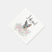 Australischer Rinderhund Wedding Cocktail Napkins Serviette (Ecke)