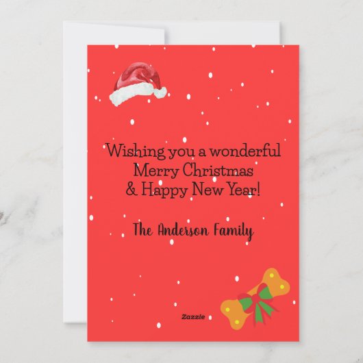 Australischer Rinderhund Weihnachten (Rückseite)