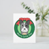 Australischer Rinderhund Weihnachten (Stehend Vorderseite)