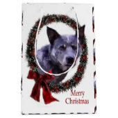 Australischer Rinderhund Weihnachten Mittlere Geschenktüte (Vorderseite)