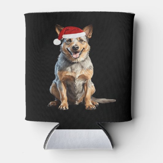 Australischer Rinderhund Weihnachtsbaum Hund Welpe Dosenkühler (Vorderseite)
