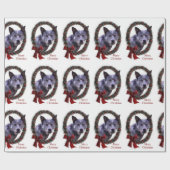 Australischer Rinderhund Weihnachtsfeiertag Geschenkpapier (Flach)