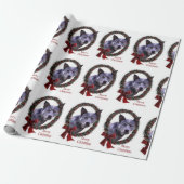 Australischer Rinderhund Weihnachtsfeiertag Geschenkpapier (Ungerollt)