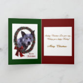 Australischer Rinderhund Weihnachtsgeschenke Feiertagskarte (Innenseite)