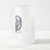 Australischer Rinderhund Weihnachtsgeschenke Mattglas Bierglas (Vorderseite Links)