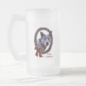 Australischer Rinderhund Weihnachtsgeschenke Mattglas Bierglas (Links)