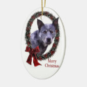 Australischer Rinderhund Weihnachtsgeschenke Ornam Keramik Ornament (Links)