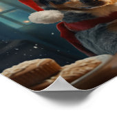Australischer Rinderhund Weihnachtskekse Urlaub Poster (Ecke)