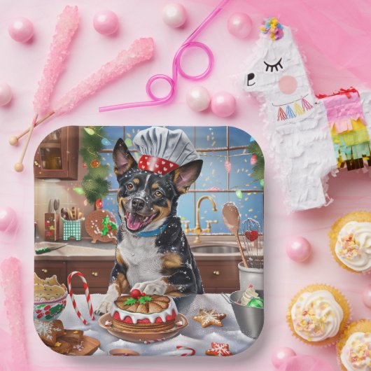 Australischer Rinderurlaub Backen Weihnachten Pappteller (Party)