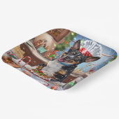 Australischer Rinderurlaub Backen Weihnachten Pappteller (Gewinkelt)