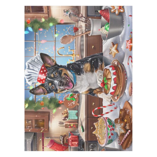 Australischer Rinderurlaub Backen Weihnachten Tischdecke (Vorderseite)