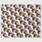 australischer roter Tri Cartoon Geschenkpapier (Flach)