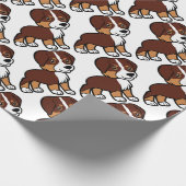 australischer roter Tri Cartoon Geschenkpapier (Ecke)
