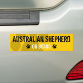 Australischer Schäfer an Bord Autoaufkleber (Auf Auto)