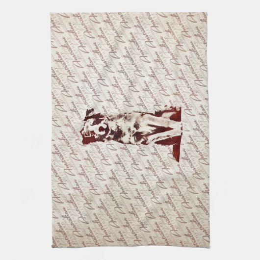 Australischer Schäfer-Australier Geschirrtuch (Vertikal)