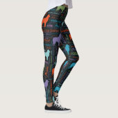 Australischer Schäfer-australische Wort-Kunst Leggings (Rechts)