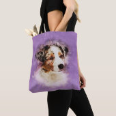 Australischer Schäfer - australischer Welpe Tasche (Von Nahem)