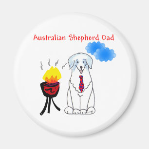 Australischer Schäfer-blauer Vater-Magnet Magnet