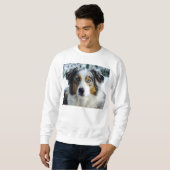australischer Schäfer blaues merle 3 Sweatshirt (Vorne ganz)
