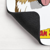 Australischer Schäfer Kopf rotes Tri gefärbt Mousepad (Ecke)