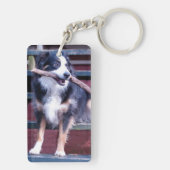 Australischer Schäfer-Schlüsselanhänger Schlüsselanhänger (Rückseite)