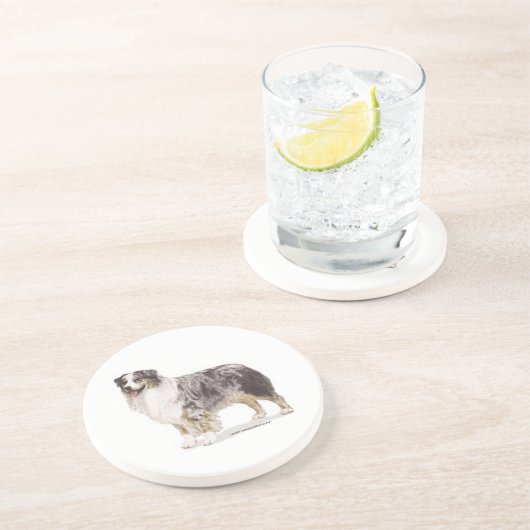 Australischer Schäfer Untersetzer (Seite)