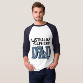 Australischer Schäfer VATER T-Shirt (Vorne ganz)