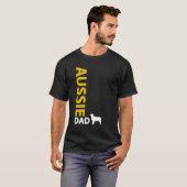 Australischer Schäfer-Vater T-Shirt (Vorne ganz)