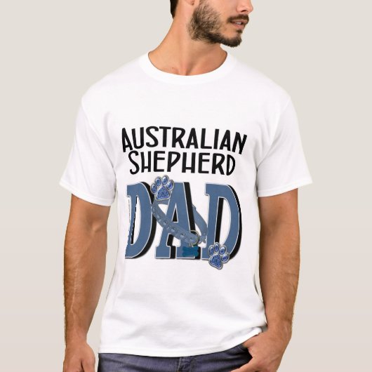 Australischer Schäfer VATER T-Shirt (Vorderseite)