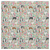 Australischer Schäfer-Vintage Blumenmischung Stoff (Muster)