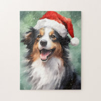 Australischer Schäfer Weihnachtsmalerei