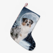 Australischer Schäfer-WeihnachtsStrumpf Kleiner Weihnachtsstrumpf (Vorderansicht (hängend))