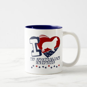 Australischer Schäfer Zweifarbige Tasse