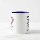 Australischer Schäfer Zweifarbige Tasse (Mittel)