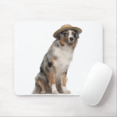 Australischer Schäferhund (10 Monate alt) mit eine Mousepad (Mit Mouse)