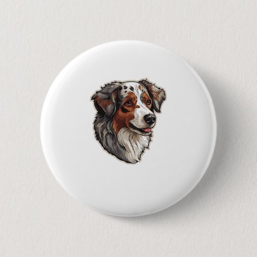 Australischer Schäferhund 1 Button (Vorderseite)