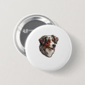 Australischer Schäferhund 1 Button (Vorne & Hinten)