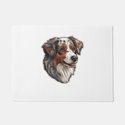 Australischer Schäferhund 1 Fußmatte (Vorderseite)