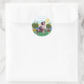 Australischer Schäferhund 1 Runder Aufkleber (Tasche)