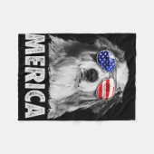 Australischer Schäferhund 4. Juli Amerika Fleecedecke (Vorderseite (Horizontal))